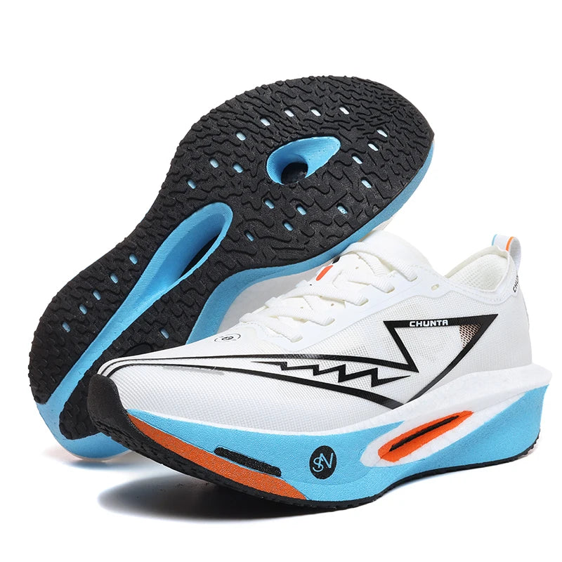 Marathon UniSex Running Shoes Carbon Board Speciality Sports Breathable Lightweight Unisex Comfortable Athletic Chunta Sneakers