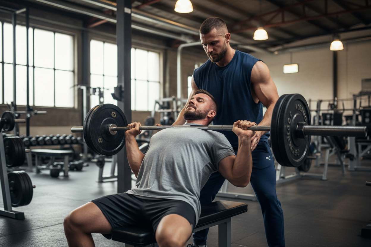 Bench press loose shirts